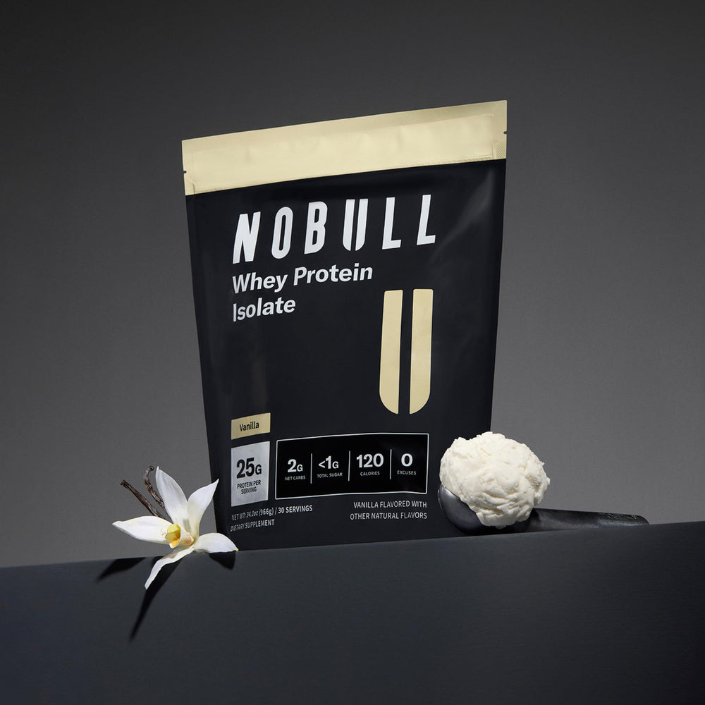 NOBULL Whey Isolate lab-tested label confirms quality and accurate nutrition information