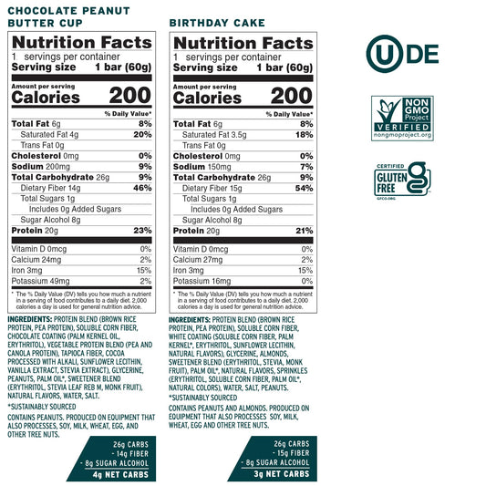 No Cow High Protein Bars dipped variety pack shown for on-the-go fueling