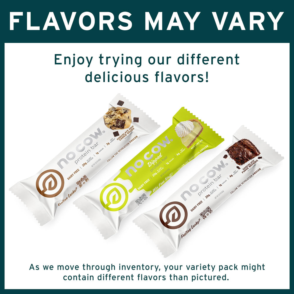 Travel-friendly No Cow bar sits in bag ready for quick energy.