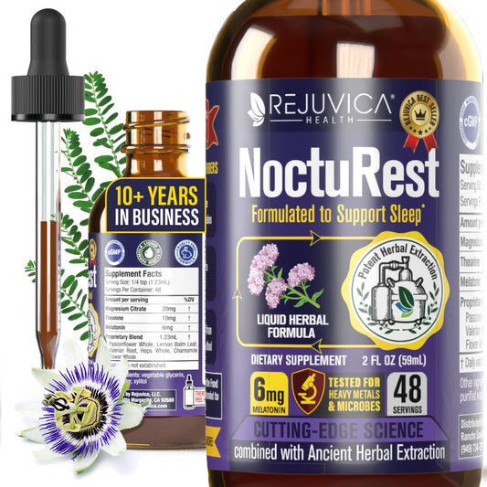NoctuRest Rejuvica bottle for fast-acting sleep support.