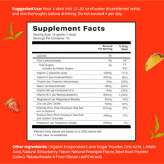 No Days Wasted hydration stick packet close-up showing strawberry-pineapple flavor blend.