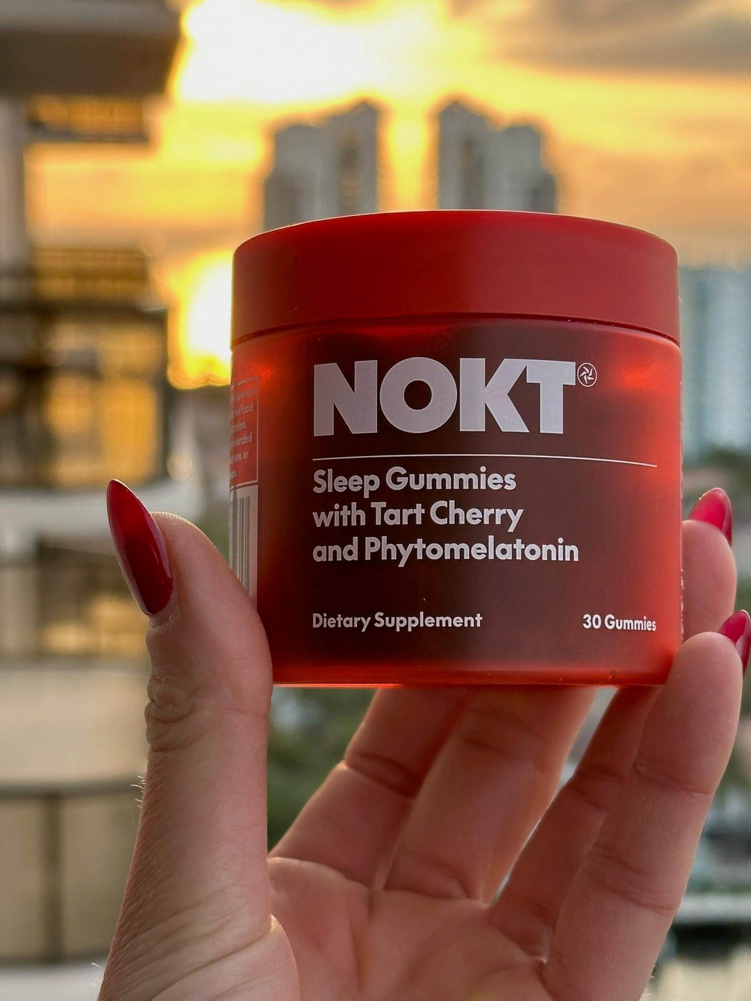 NOKT ashwagandha and cordyceps illustration suggests adaptogen-powered calm