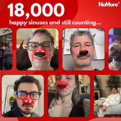 Portable NoMore nasal therapy ready for travel use.