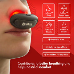 USB charging on NoMore device enables easy recharges.