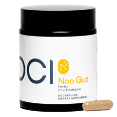 NOOCI Noo Gut bottle cap ready for daily digestive support.