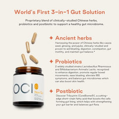 NOOCI Noo Gut herbs blend highlights natural gut comfort.