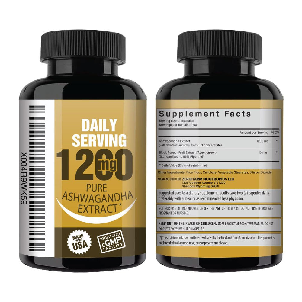NooMost Ashwagandha bottle packaging in a lifestyle setting.