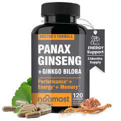 NooMost authentic red ginseng bottle for energy and focus.