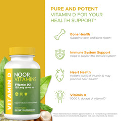 Noor D3 dosage pour demonstrates easy daily or weekly use.