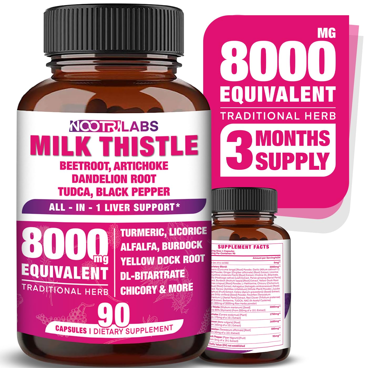 Nootrilabs Naturals All-in-1 liver support bottle for daily liver wellness.