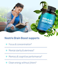 Nootrix Brain Boost ginkgo biloba leaves image emphasizes natural memory support