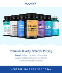 Two-capsule daily use with meal and water for Nootrix Brain Boost.