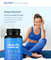 Nootrix Health Complex bottle pour shows convenient daily capsule intake.