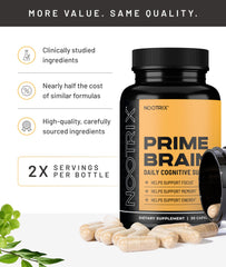 Nootrix Prime ingredients icons showing ginkgo biloba and lions mane.