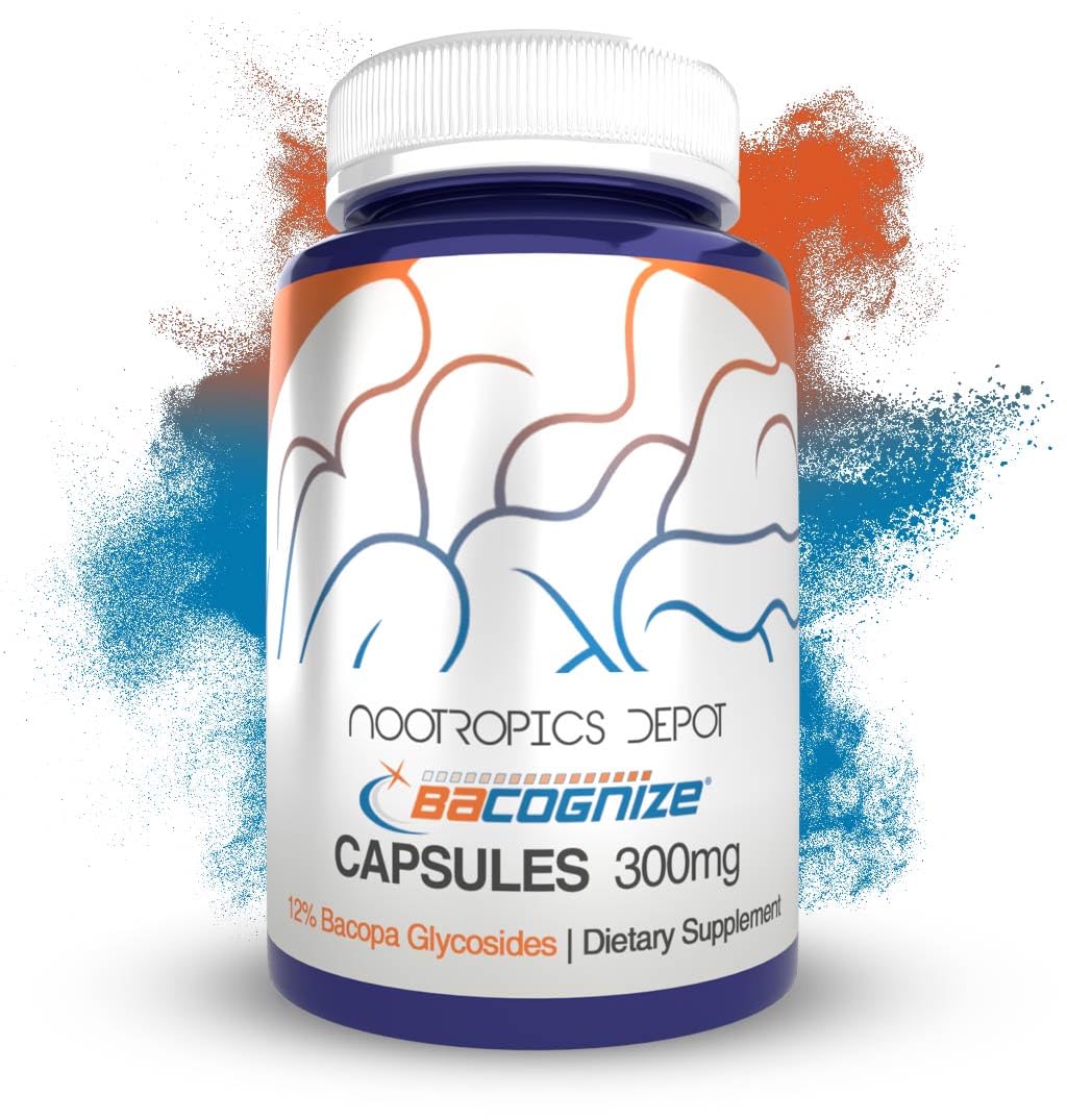 BaCognize bottle front view for daily cognitive support.