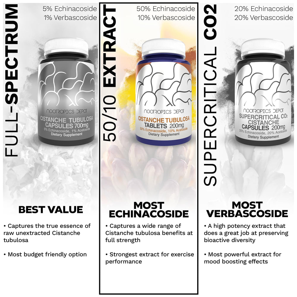 Nootropics Depot packaging shot conveys premium, lab-tested nootropic quality