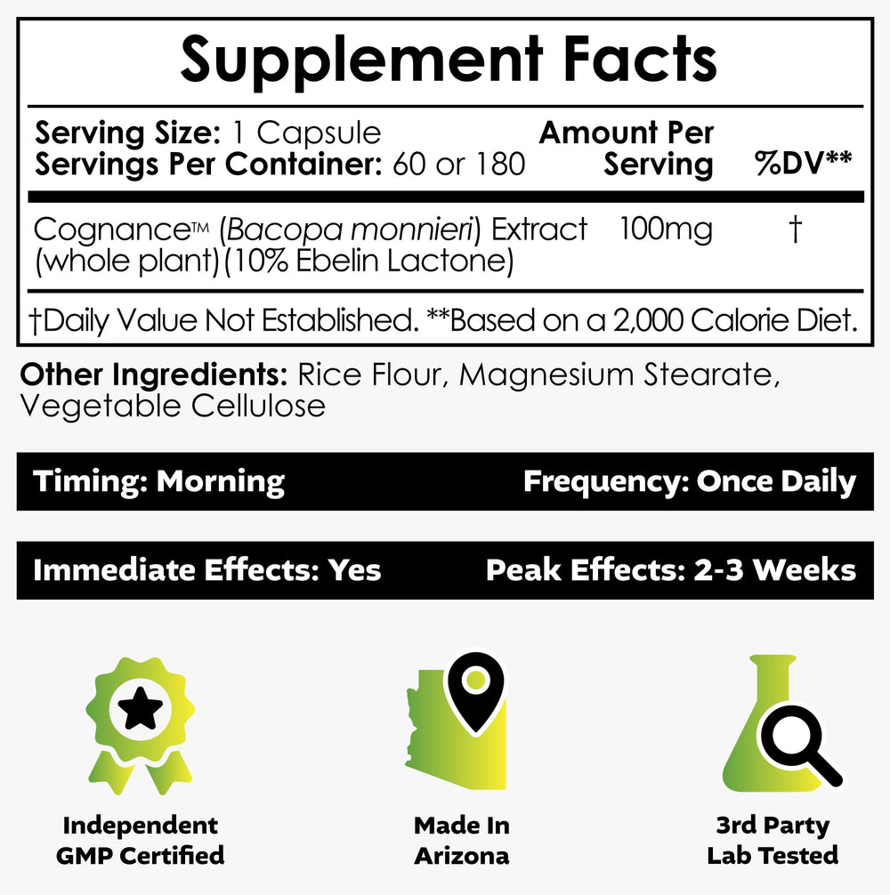 Nootropics Depot Cognance capsules closeup for cognitive support