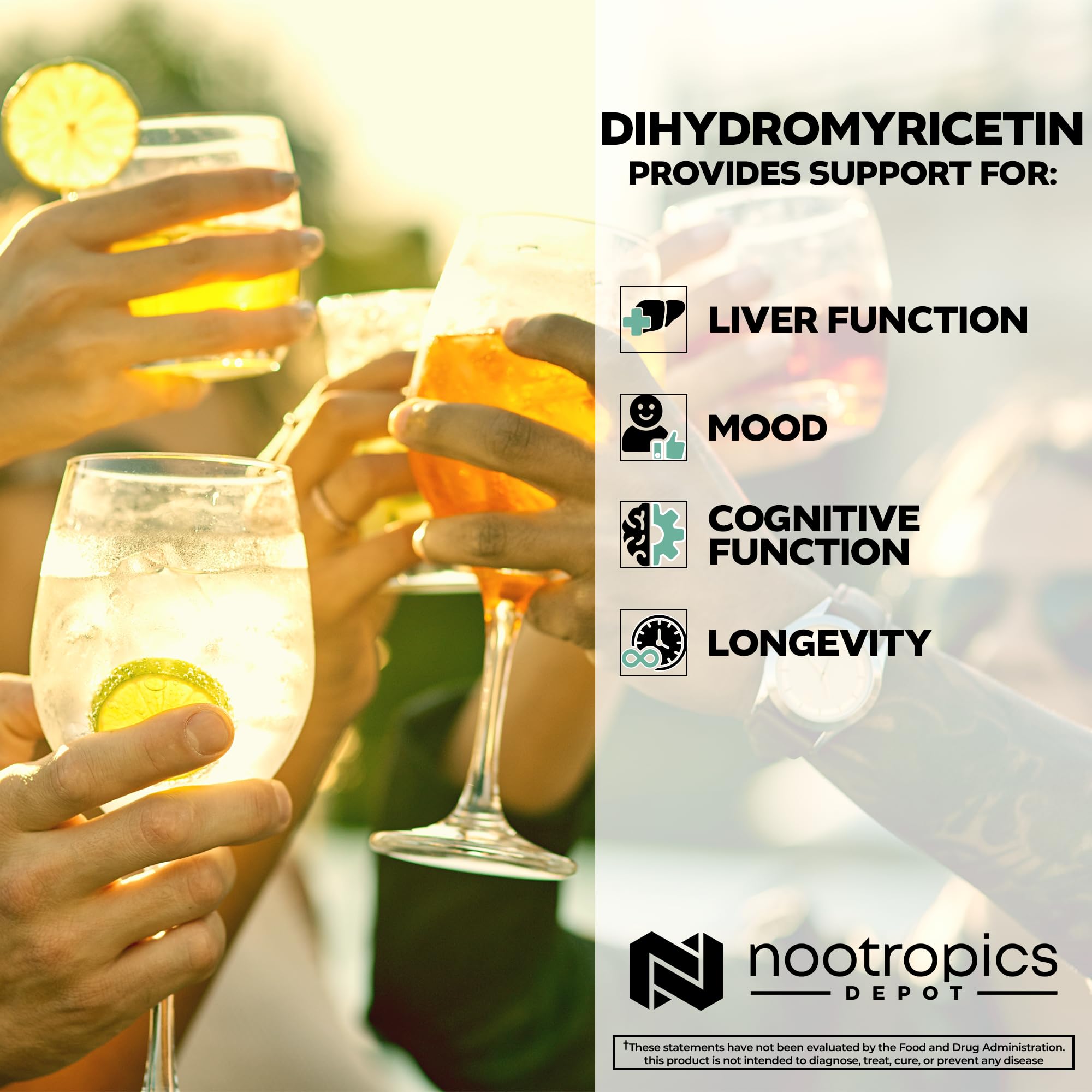 Nootropics Depot DHM bottle on a desk for easy daily intake
