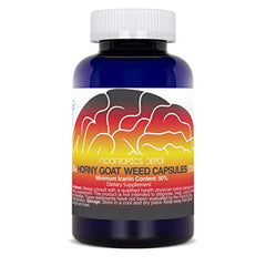 Nootropics Depot bottle closeup highlighting icariin 50 percent extract for potential vitality support.