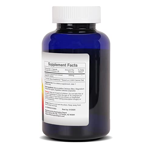 Nootropics Depot Horny Goat Weed capsules side view shows bottle design