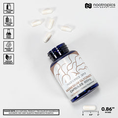 Nootropics Depot Magnesium Glycinate label showing chelated formula