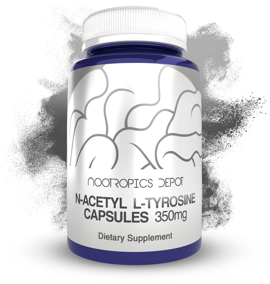 Nootropics Depot NALT capsules bottle front highlighting 350 mg focus support