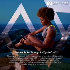 Nootropics Depot NAC label closeup highlights quality and purity.