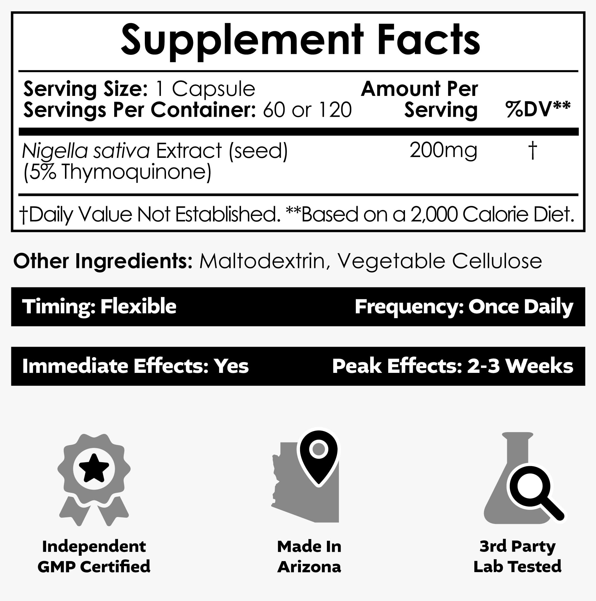 Nootropics Depot Nigella Sativa extract capsules closeup showing easy-to-swallow softgels for daily use
