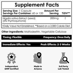 Nootropics Depot Nigella Sativa extract capsules closeup showing easy-to-swallow softgels for daily use