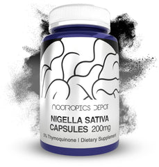 Nootropics Depot Nigella Sativa capsules packshot for daily cognitive support