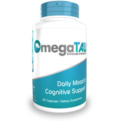 OmegaTAU bottle by Nootropics Depot supports focused cognitive clarity during study sessions.