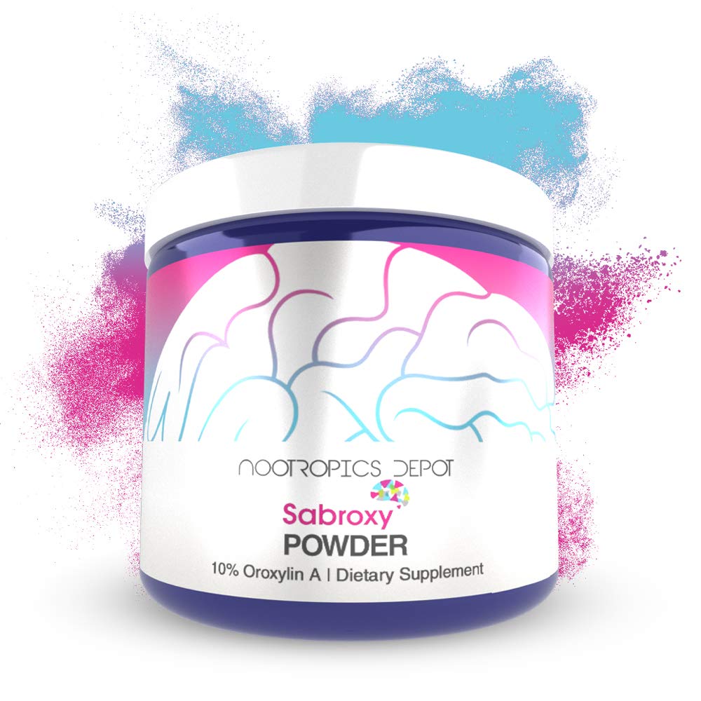 Nootropics Depot Sabroxy Oroxylin-A bottle supports focused daily use.