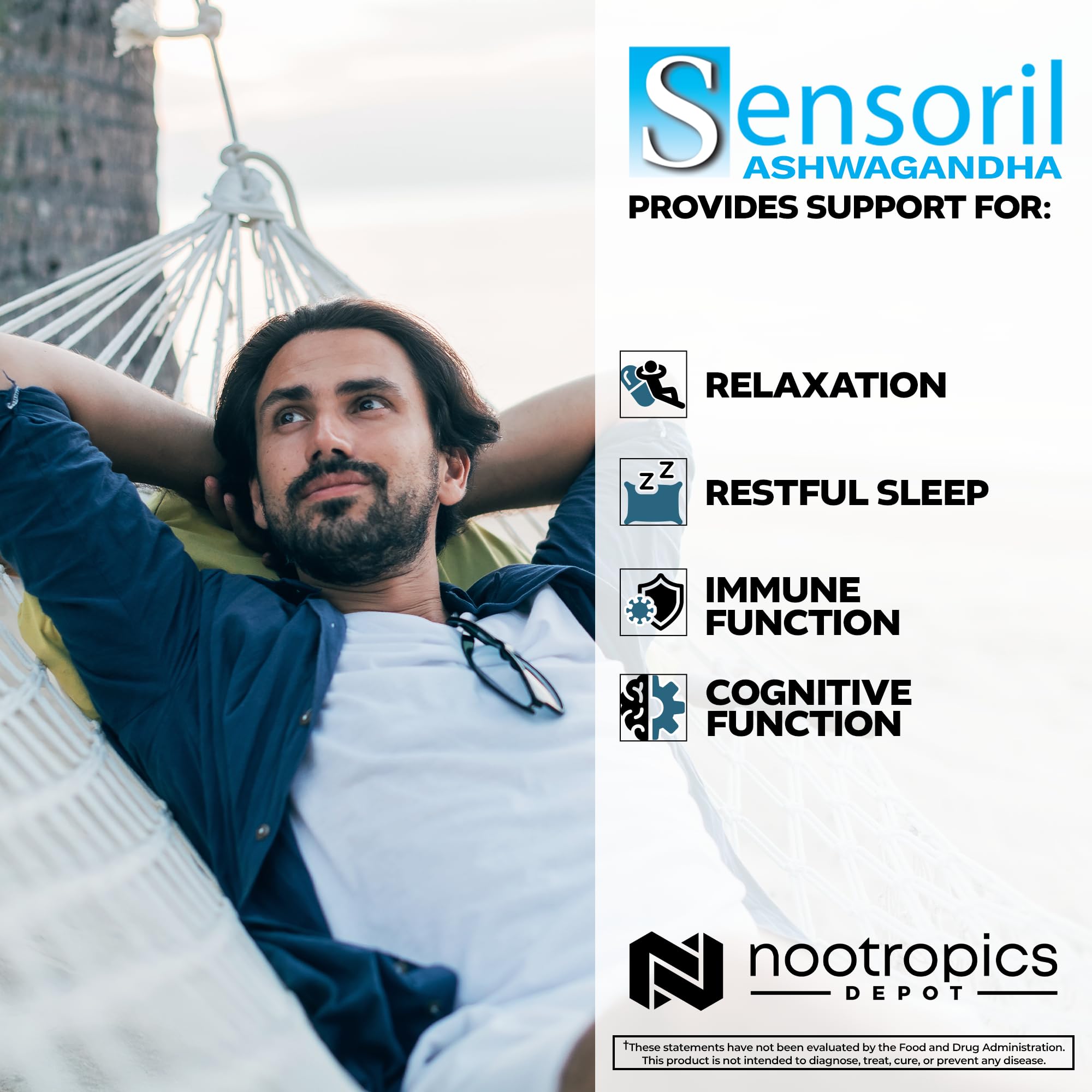 Nootropics Depot Sensoril capsules closeup for daily supplementation