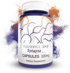 Nootropics Depot Synapsa Bacopa bottle pour for daily focus and learning support.