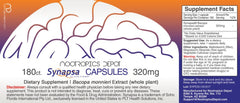 Synapsa Bacopa Monnieri capsules being poured from the bottle