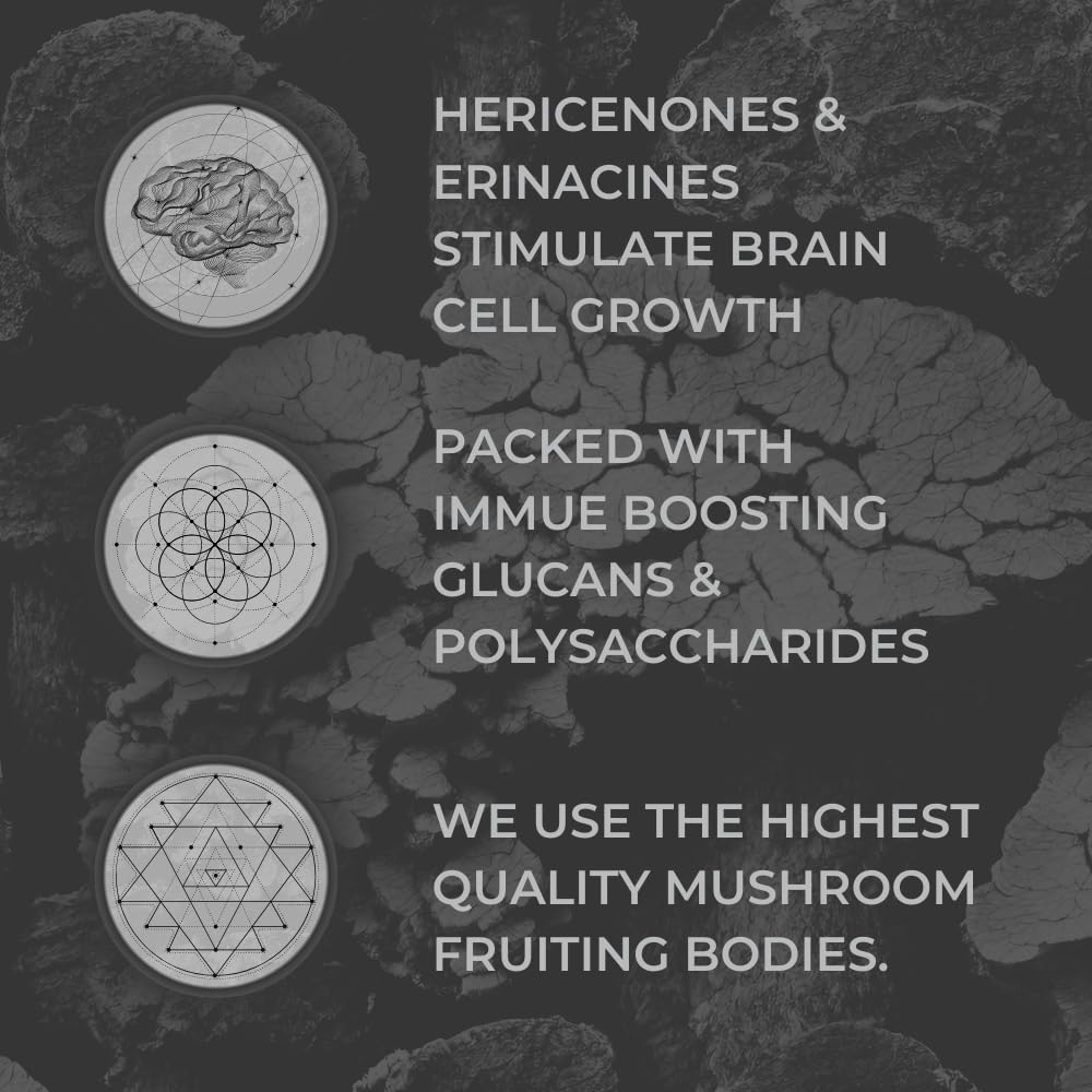 Nootrum Mushrooms capsules packaging highlighting standardized extracts.