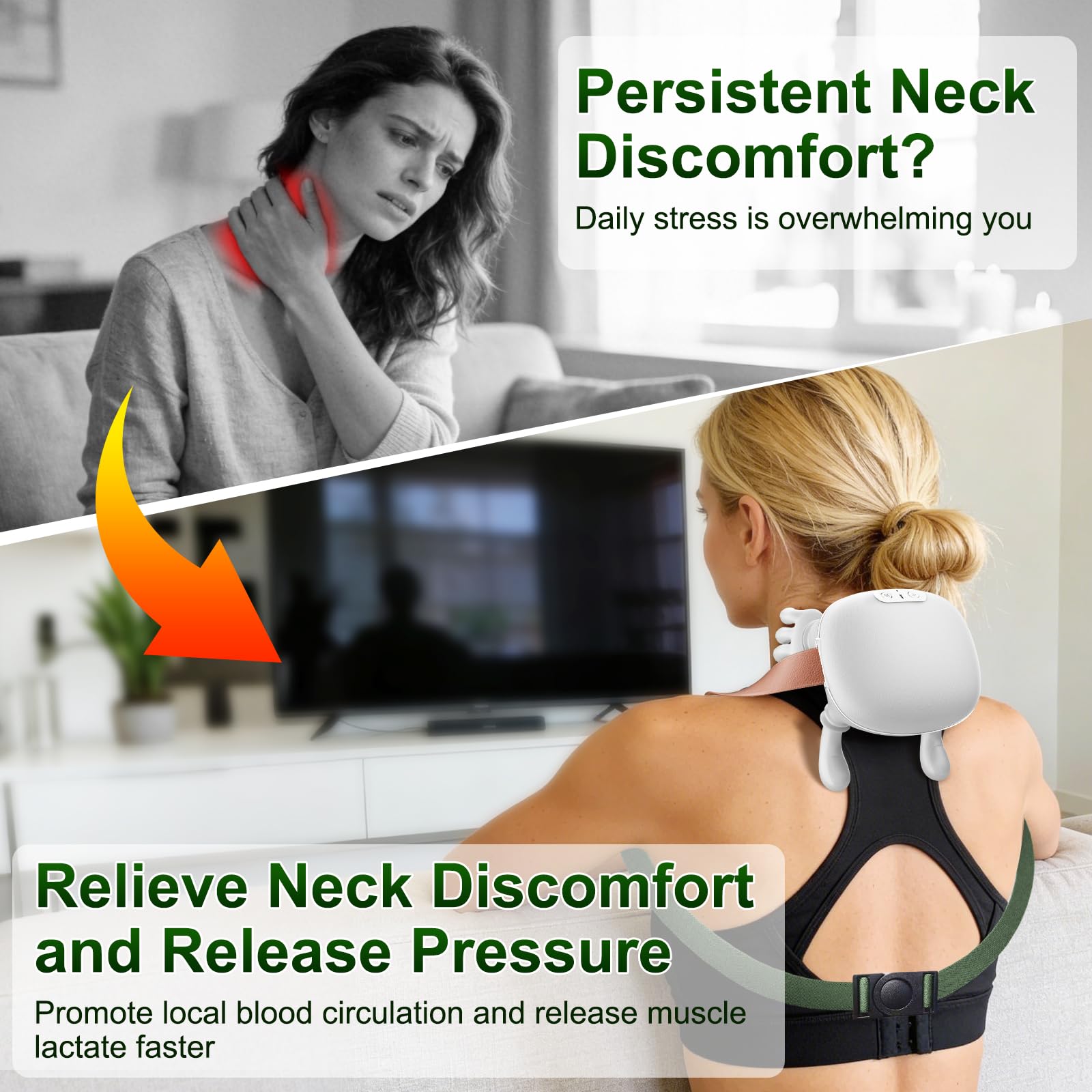 Nooydio hands-free strap enables secure, distraction-free relaxation during activity.