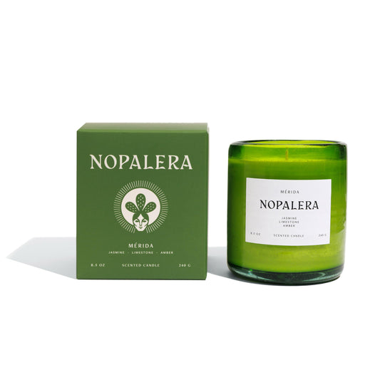 Nopalera Mérida Candle with coconut soy wax for a clean, cozy ambience