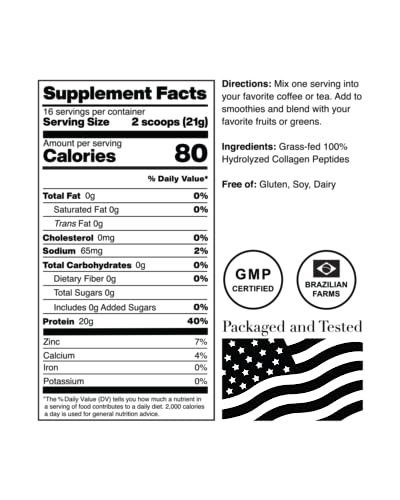 NorCal Hydrolyzed Collagen Peptides bottle-pour indicating easy mixing into drinks.
