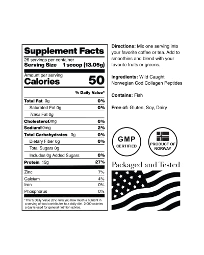 Cod-derived collagen powder ready to mix into beverages for a protein boost.