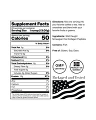 Cod-derived collagen powder ready to mix into beverages for a protein boost.