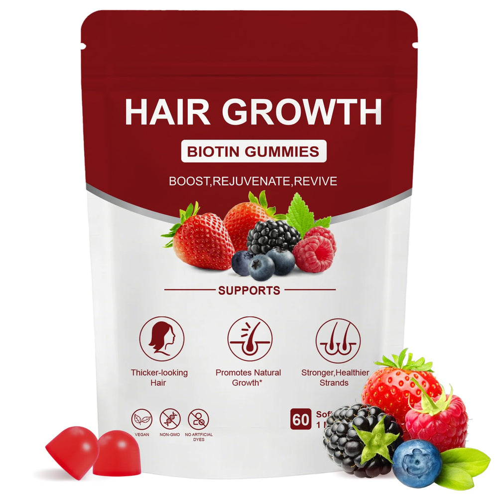 Norce Sactor Lumin Hair Gummies bottle shown; supports daily beauty routine with biotin and collagen.