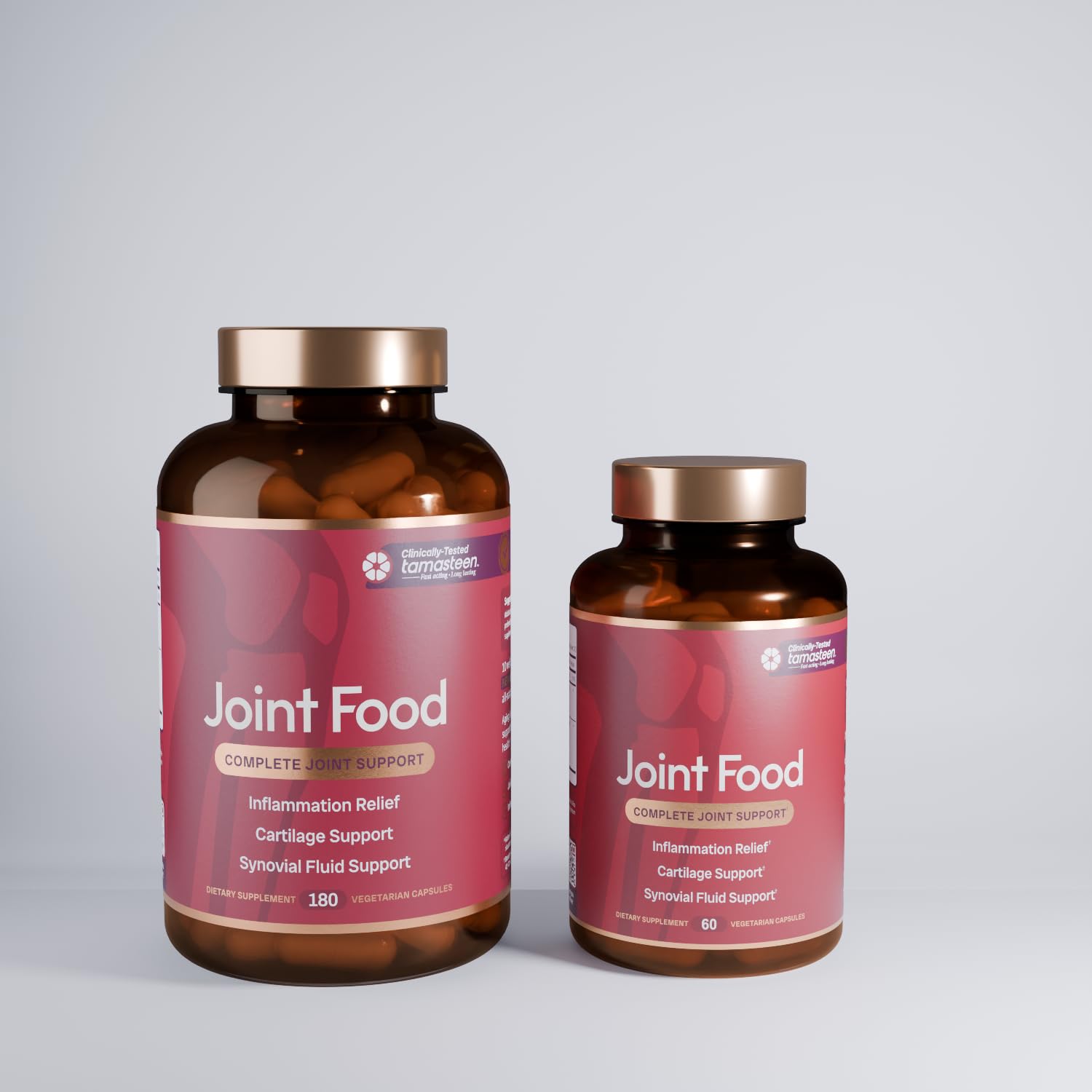 Nordic Healthy Living Joint Food tamasteen ingredient graphic explains the triple action blend