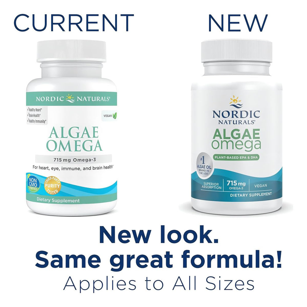 Nordic Naturals Algae Omega non-GMO badge confirms purity