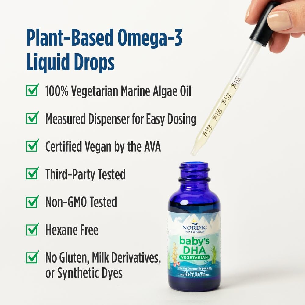 Nordic Naturals Baby’s DHA Vegetarian vegan omega-3 with eco-friendly packaging