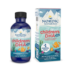 Nordic Naturals Children’s DHA Xtra Berry Punch bottle offers a kid-friendly omega-3 boost.