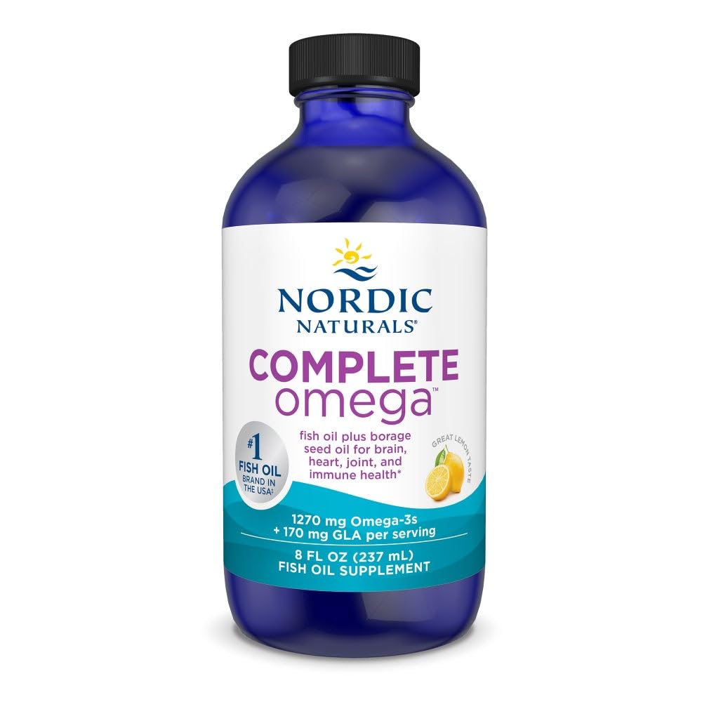 Nordic Naturals Complete Omega lemon bottle with balanced omegas for daily wellness.