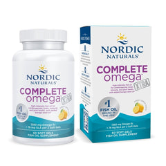 Nordic Naturals Complete Omega Xtra Lemon bottle for easy daily omega-3 intake.