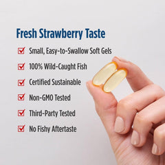 Nordic Naturals DHA Strawberry taste-splash hints at pleasant flavor