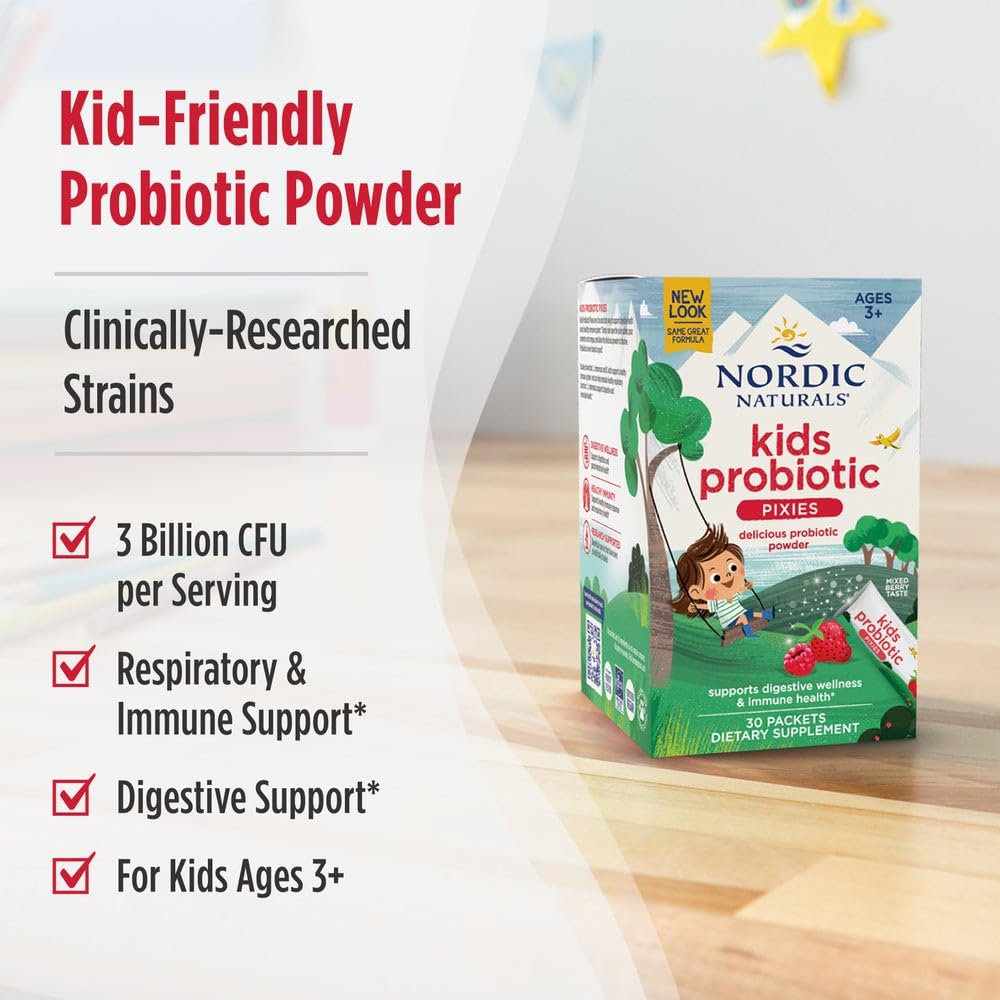 Nordic Naturals Kids Probiotic Quick Melt supporting digestive health on the go
